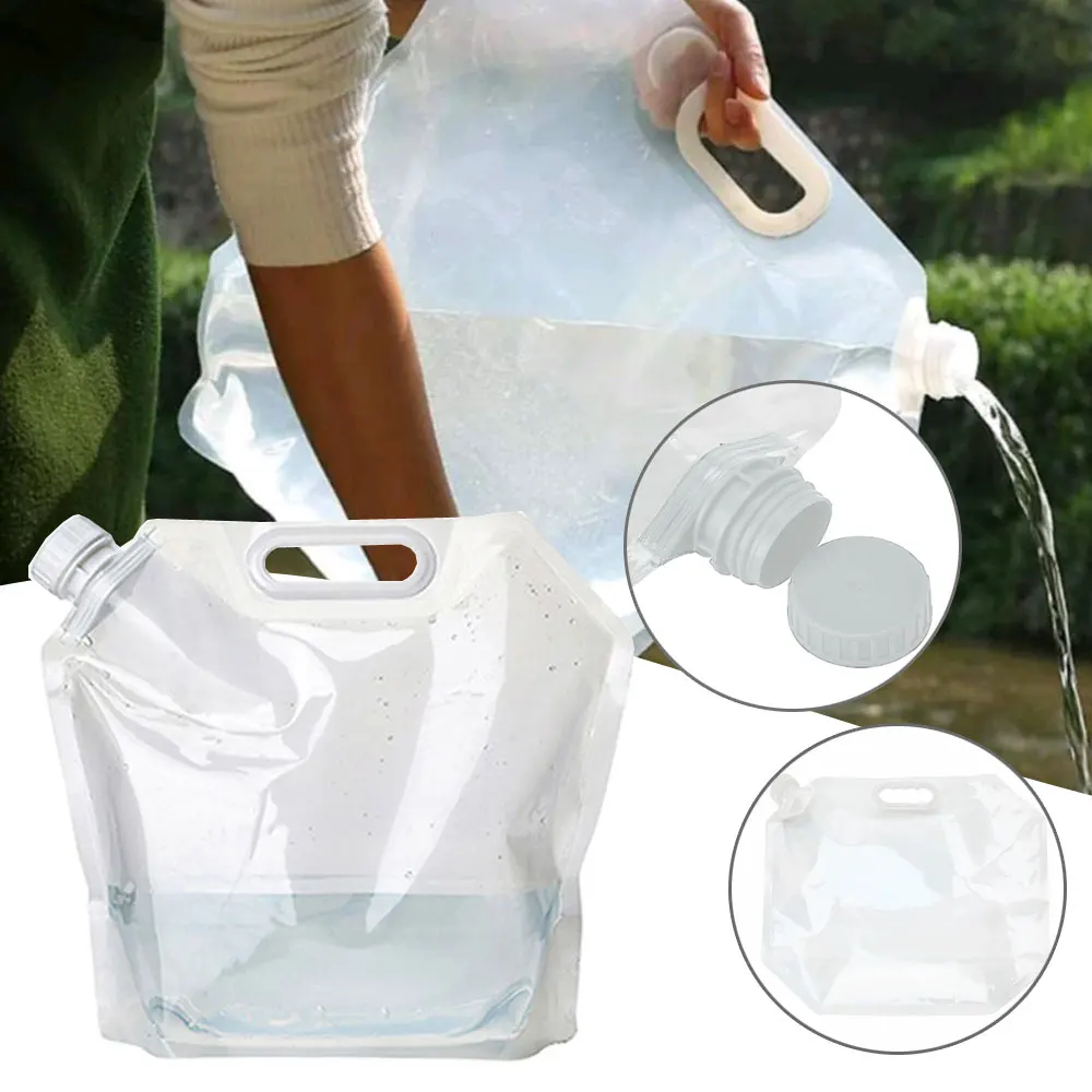 

5/10L Water Bag Folding Portable Sports Storage Container Jug Bottle for Outdoor Travel Camping with Handle Folding Water Bag