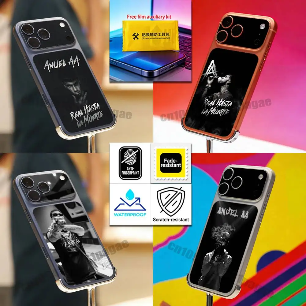 

For A-Anuel AA Real Hasta la Muerte iPhone 17 Pro Max Phone Back Film Decal Skin Wrap Protective Sticker Full Cover