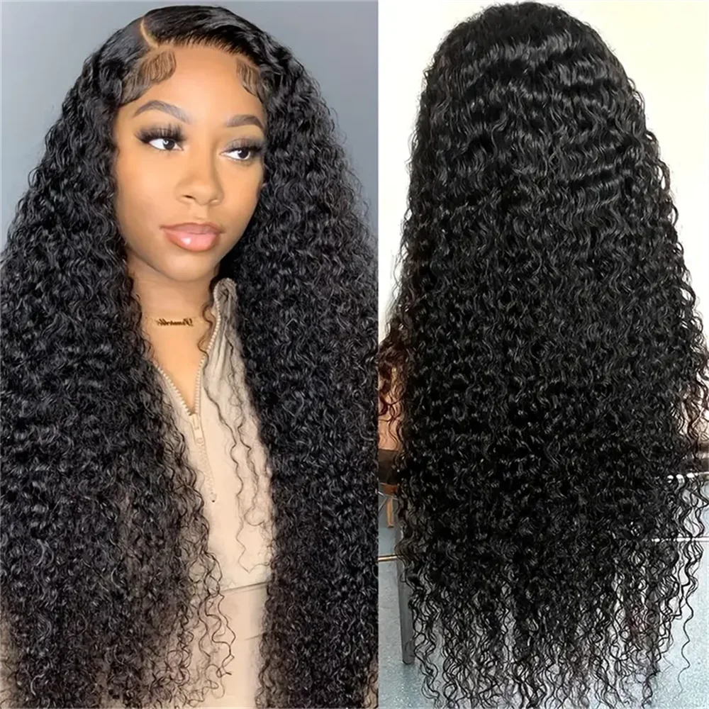 Human Hair Lace Wigs HD Transparent Water Wave 13x4 Lace Frontal Wig 180% Density Cranberry Hair 4x4 Lace Closure Wig