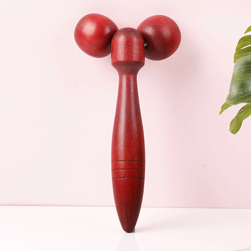 Holz Gesicht Walze Ball Massager 360 Rotation Dünne Gesicht Heben Falten-entferner Massage Werkzeuge Ansatz Chin Massage Abnehmen