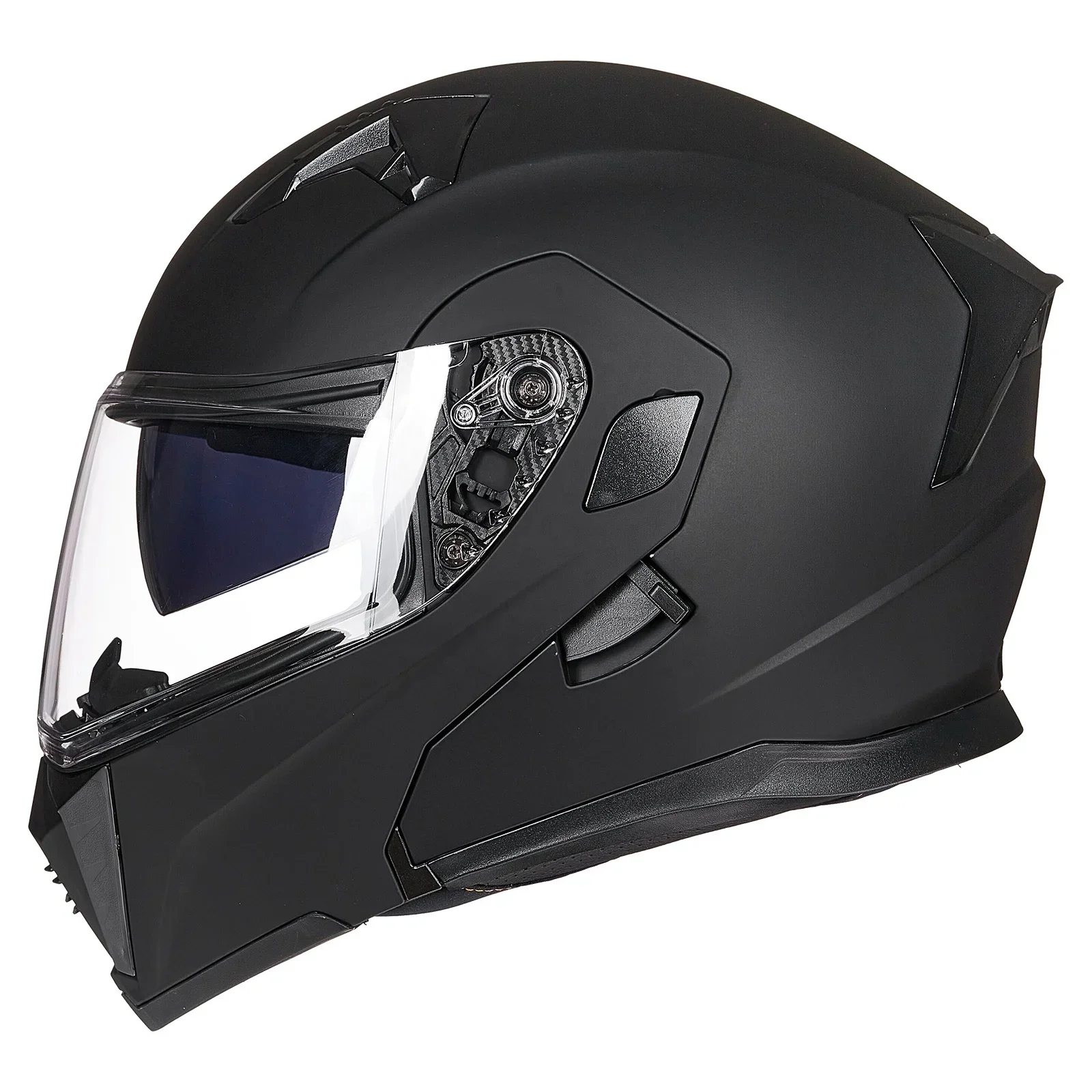 Factory Direct Sales Reliable Quality ILM Motorcycle Dual Visor Flip up Modular Helmet DOT LED Light Model