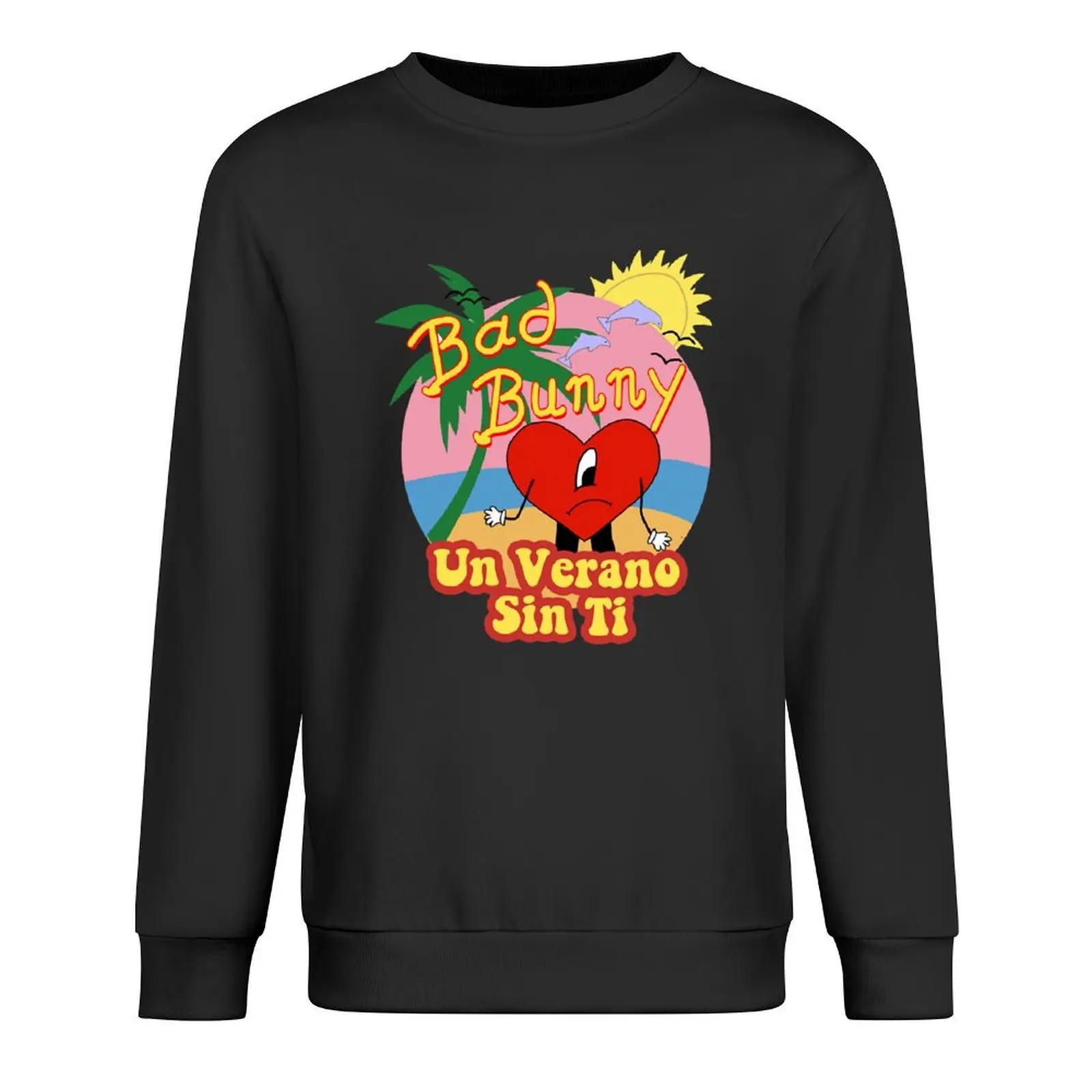 

Bunny Un Verano Sin Ti Heart Worlds Hottest Tour Pullover tracksuits fashion men korean autumn clothes hooded sweatshirt for men