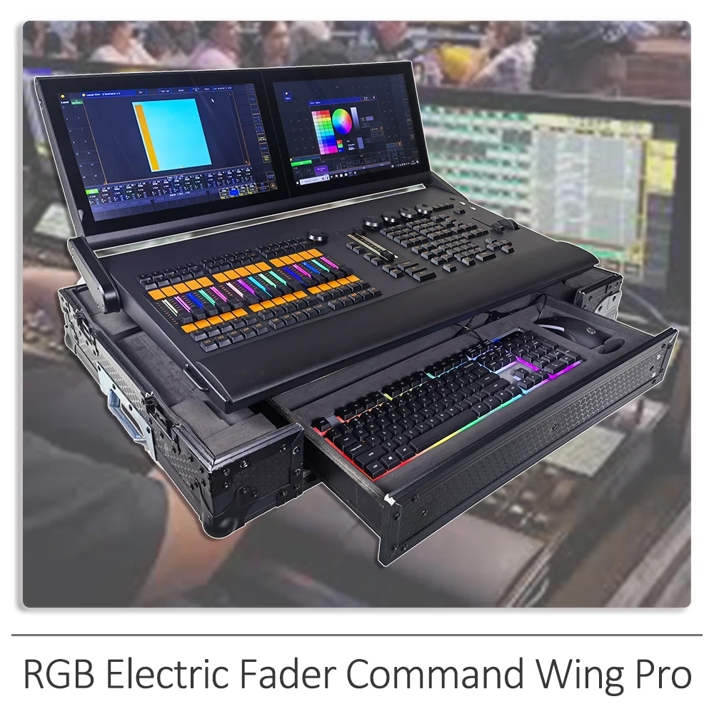 rgb electric fader comando asa dmx console pro controlador stage dj light control feixe moving head lights 01