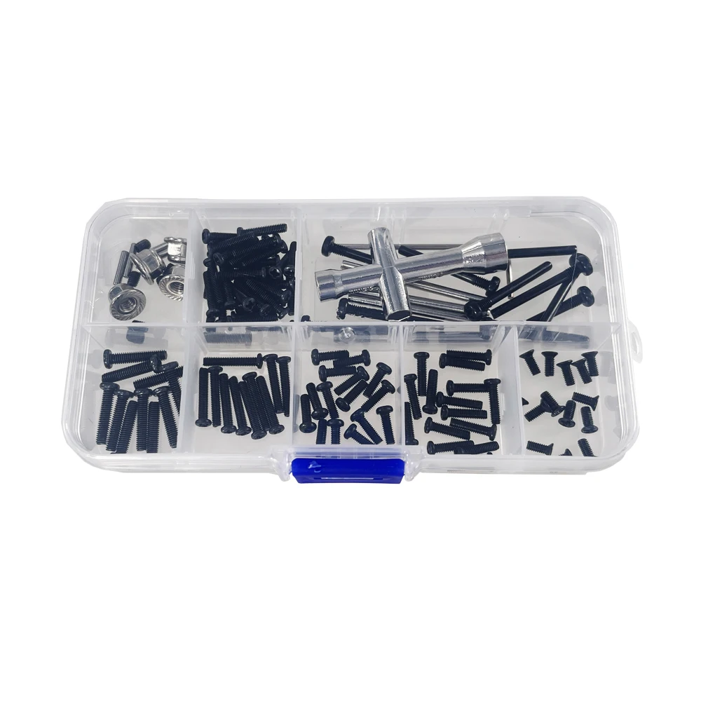 For Hyper Go MJX 1/16 16207 16208-09-10 H16 H16BM RC Car Spare Parts Remote Control Car Modification Screw Tool Accessories Box