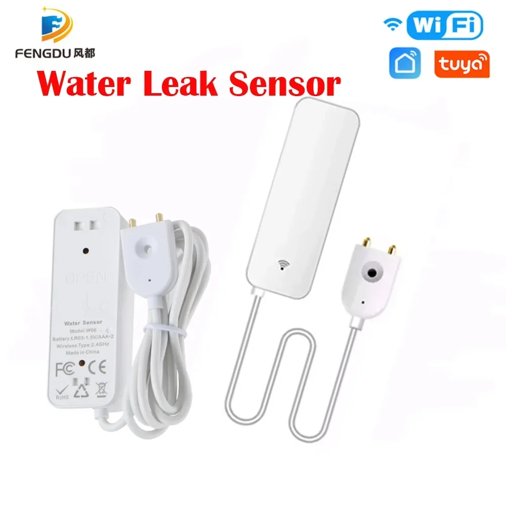 

Tuya Wifi Smart Life APP Water Leak Sensor Wireless Leak Detector Water Sensor Remote Control