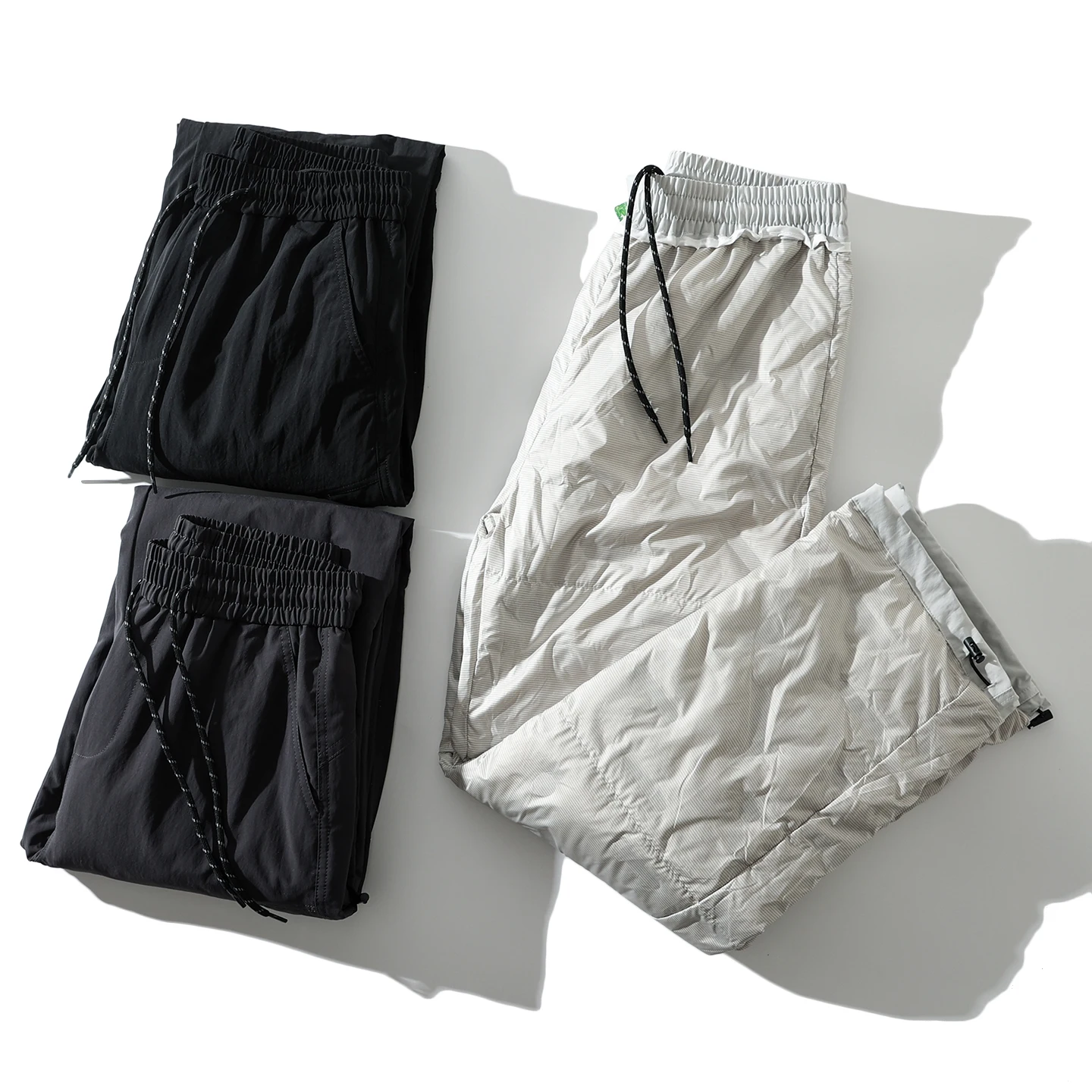 

Trade King Winter New Men's Function Workwear Straight Leg down Pants Du down 90 Warm Faionable Casual Long Trousers