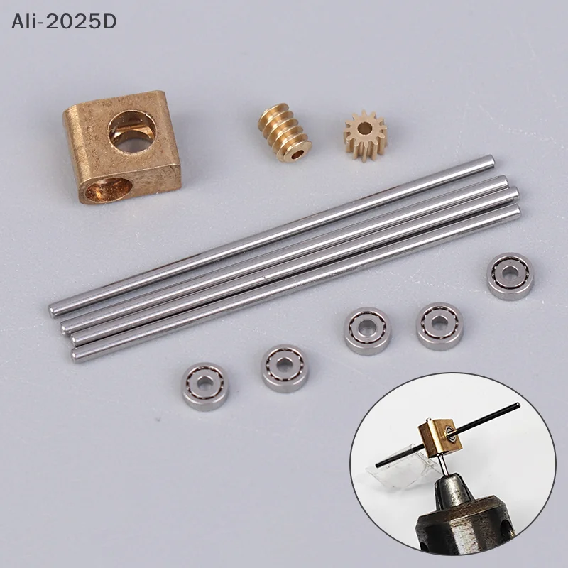 

0.2M Turbine Worm Gear Micro 90° Transmission Box 12-Times Reduction Mechanism Gearbox DIY Car Model Parts