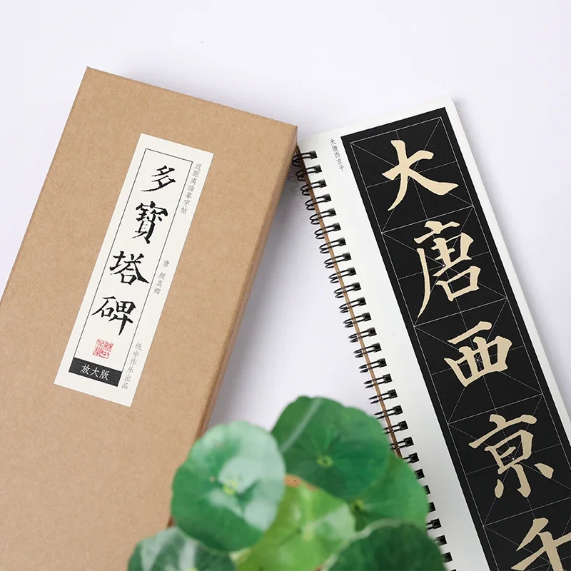 携帯用書道小冊子 燕体楷書 書道筆コピーブック カード 近距離拡大コピーブック