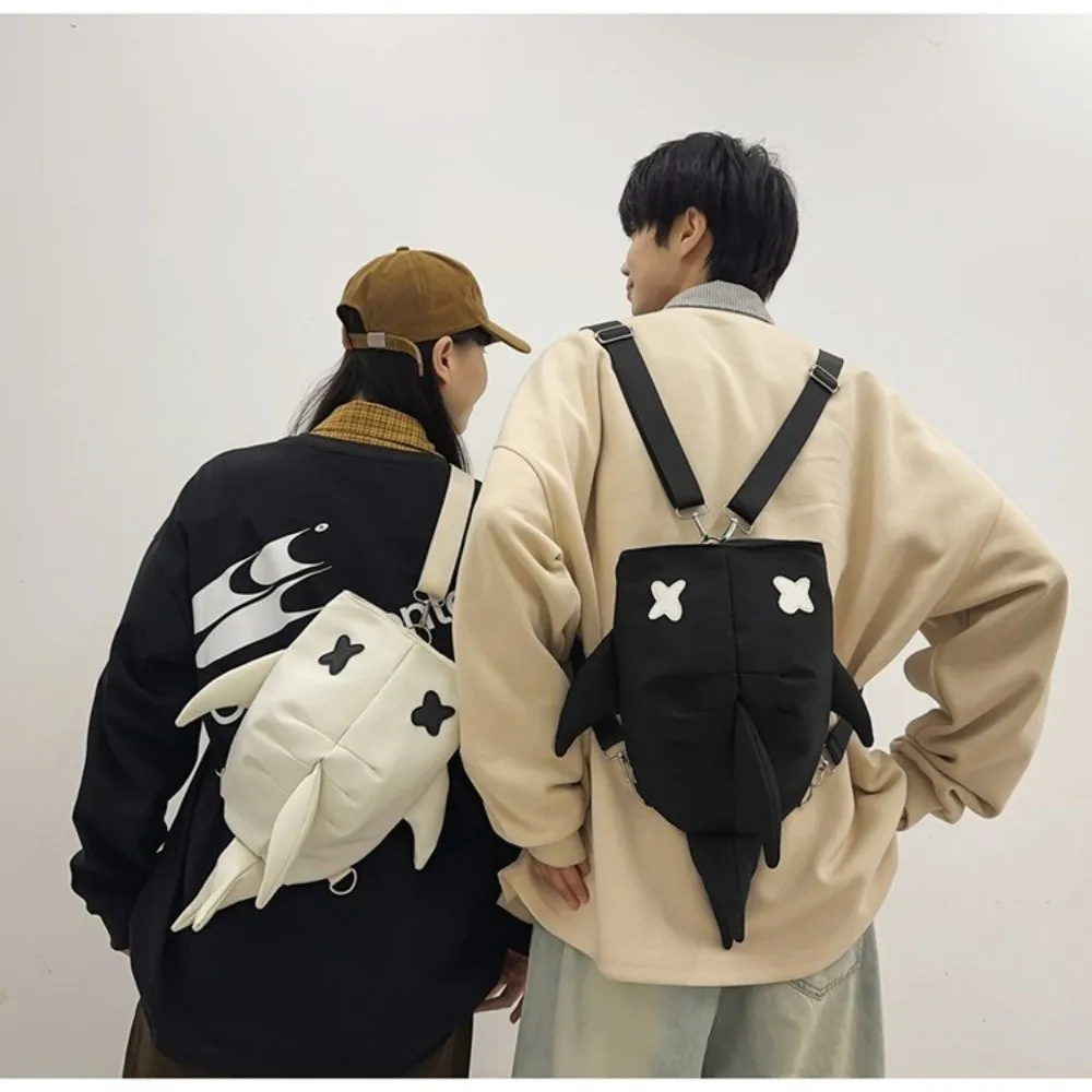 Adjustable Strap Shark Backpack Versatile Style New Design Large Capacity Backpack Unisex Model Unique Design Trendy Rucksack