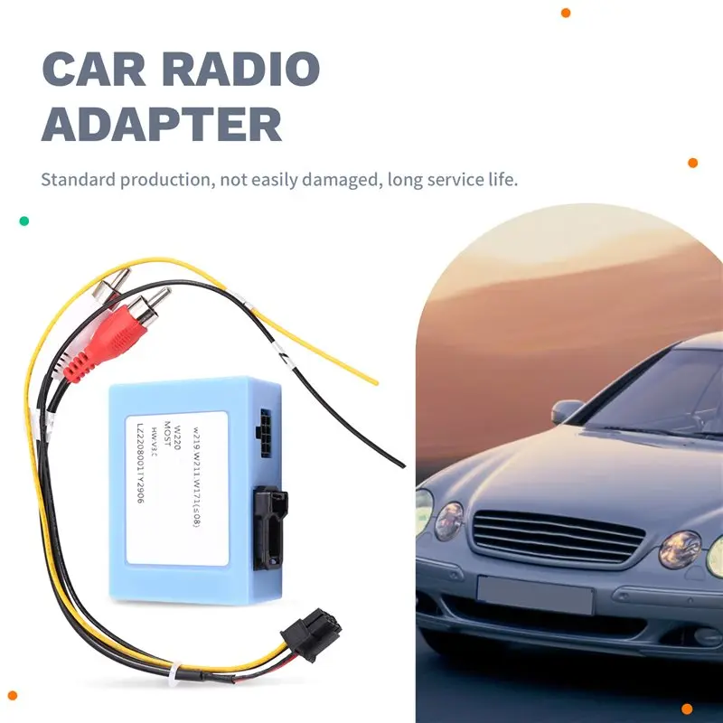 A33K-Car For MOST Optical Fiber Decoder Box Kit For Mercedes Benz S/CL SL-Class ECS/CLK E ML-Class 00-05 Fiber Audio Adapter Mos