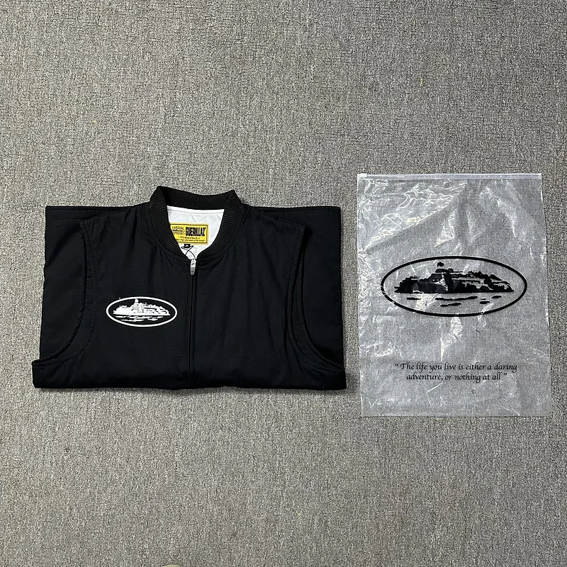 

Хлопковый жилет Thiened, повседневная рабочая одежда, джемпер на молнии, осень-зима, молодежный модный жилет с бейсбольным воротником и мягкой подкладкой