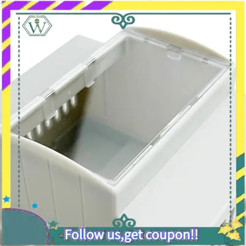 

NEW 1 Piece Case DIN Rail Shell White ABS Clear Top Windows Electric Box For Rpi 5 Pi 5 For Raspberry Pi 5