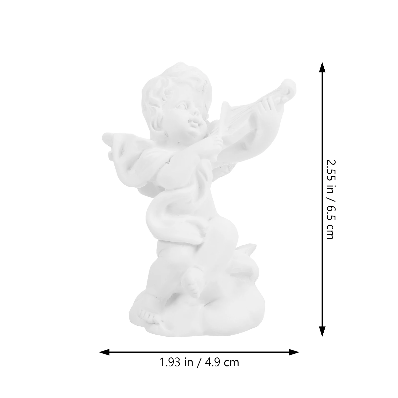 

2 Pcs Vintage Cherub Resin Angel Sculpture Statues Home Decor Desktop Figurines Christmas nament Non Fading Musical