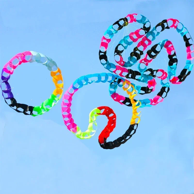 48/96 New Flower Ring Kite Snake Shaped Ring Professional Dynamic Software Skeletonless Kite Easy To Operate and Tear Resistant