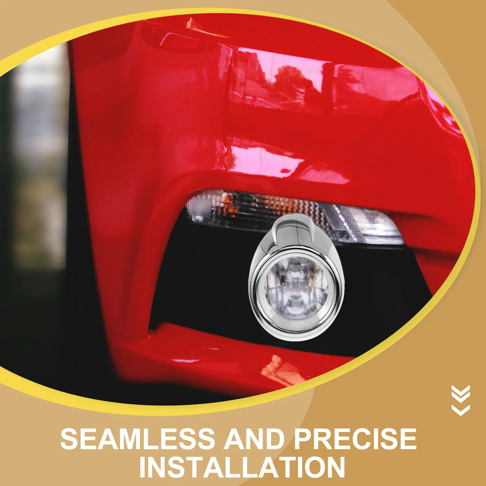 

2Pcs Fog Lamp Cover Set Left Right Motorcycle Accessories Stylish Appearance Protection Easy Install No Additional Tools