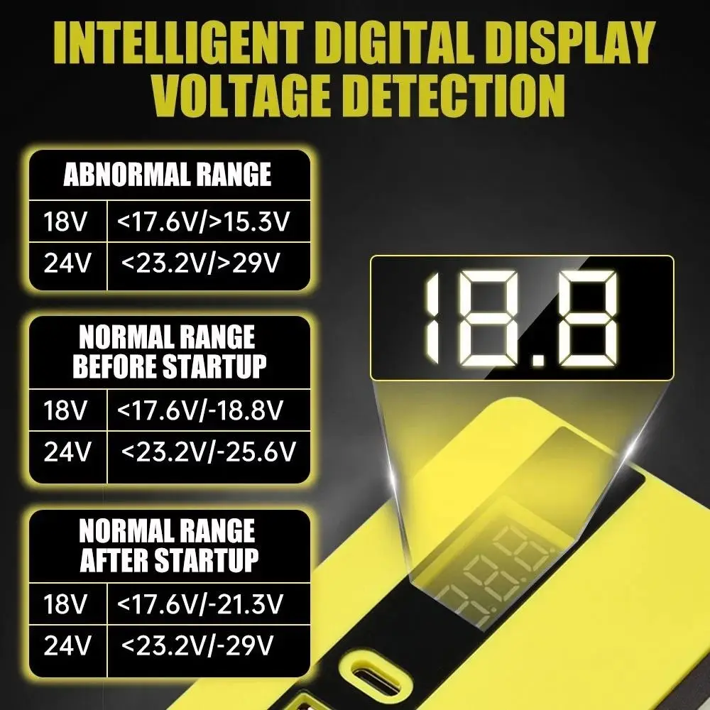 120W Lithium Battery Inverter 2 USB 1 Type C Ports DC 21V To 220V Battery Inverter Multifunction High Power for Makita