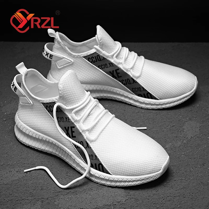 YRZL zapatillas de correr para hombre, zapatos deportivos ligeros de alta calidad, clásicos, de malla, transpirables, informales, a la moda