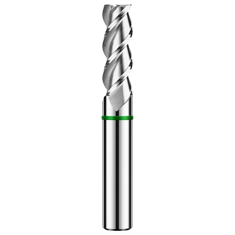 Azzkor wolfram stahl karbid für aluminu fräser fräser 3f farb ring beschichtung cnc mechanische flache boden fräser TGH-HRC50