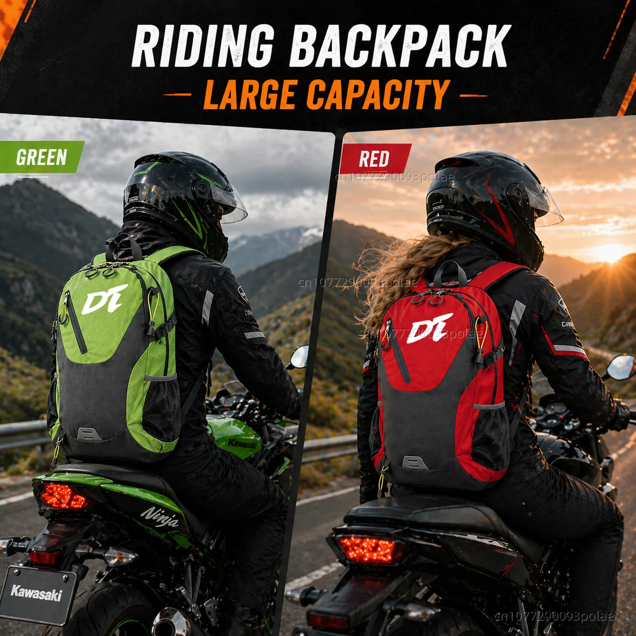 For YAMAHA DT230 DT250 DT175 DT200 DT125 DT125R Large Capacity WaterproRacing travel Men waterproof Backpack Bag Motorcycle Gift - view 3