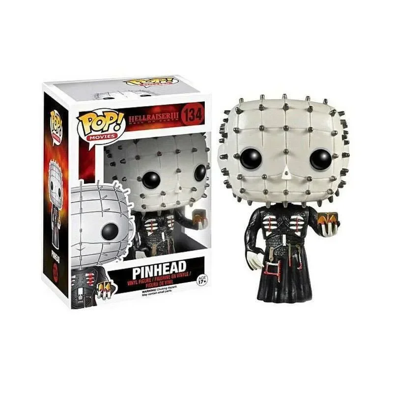 FUNKO POP Hellraiser Pinhead 134 #   Figura de Vinilo de 10 cm, Muñeco Coleccionable de PVC, Juguetes para Niños, Regalo de Cumpleaños