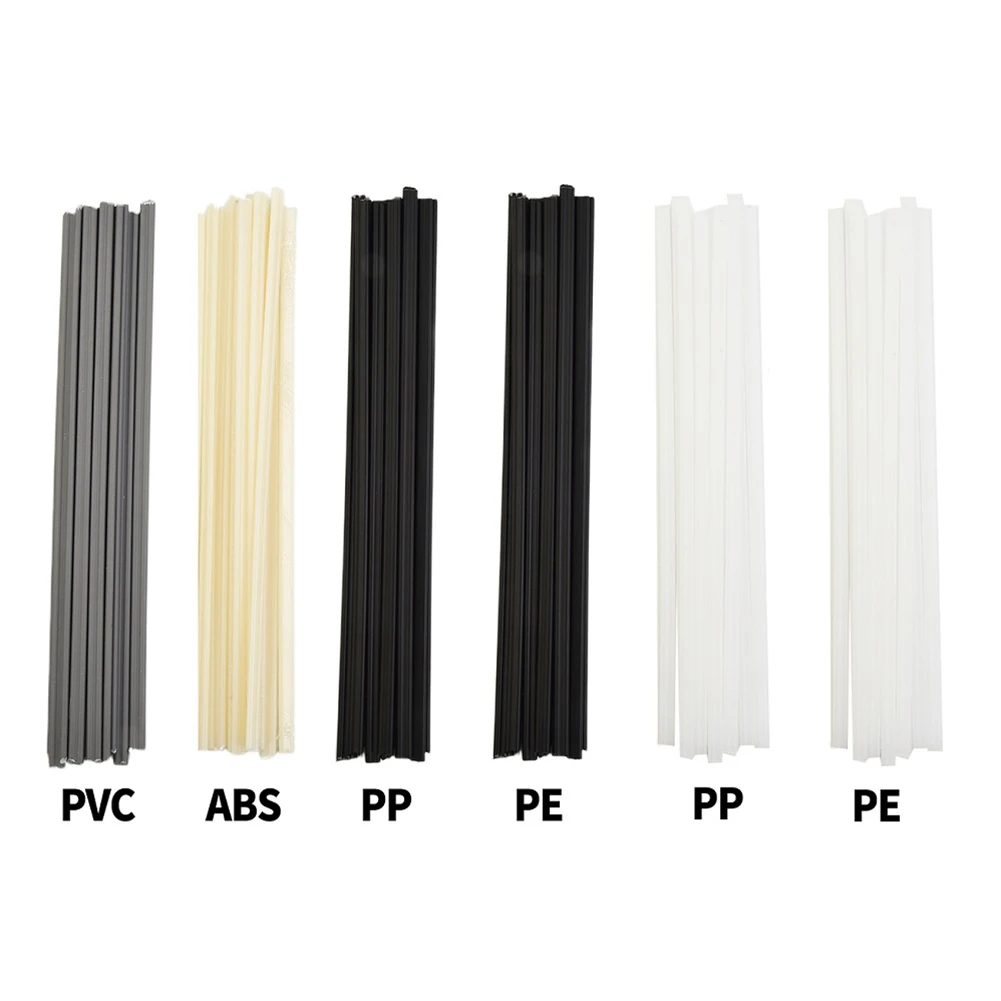 10 Stuks Plastic Lassen Staven 200Mm Lengte Abs Pp Pvc Pe Lassen Sticks 5X2Mm Voor Plastic weldering Solderen Supplies Grijs Wit