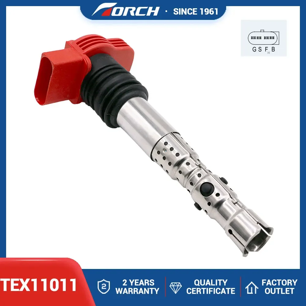 1PC Ignition Coil TEX11011 Replace for 06C905115L 06C905115H 06C905115G 06C905115F 06C905115K UF483 C1471 C-591