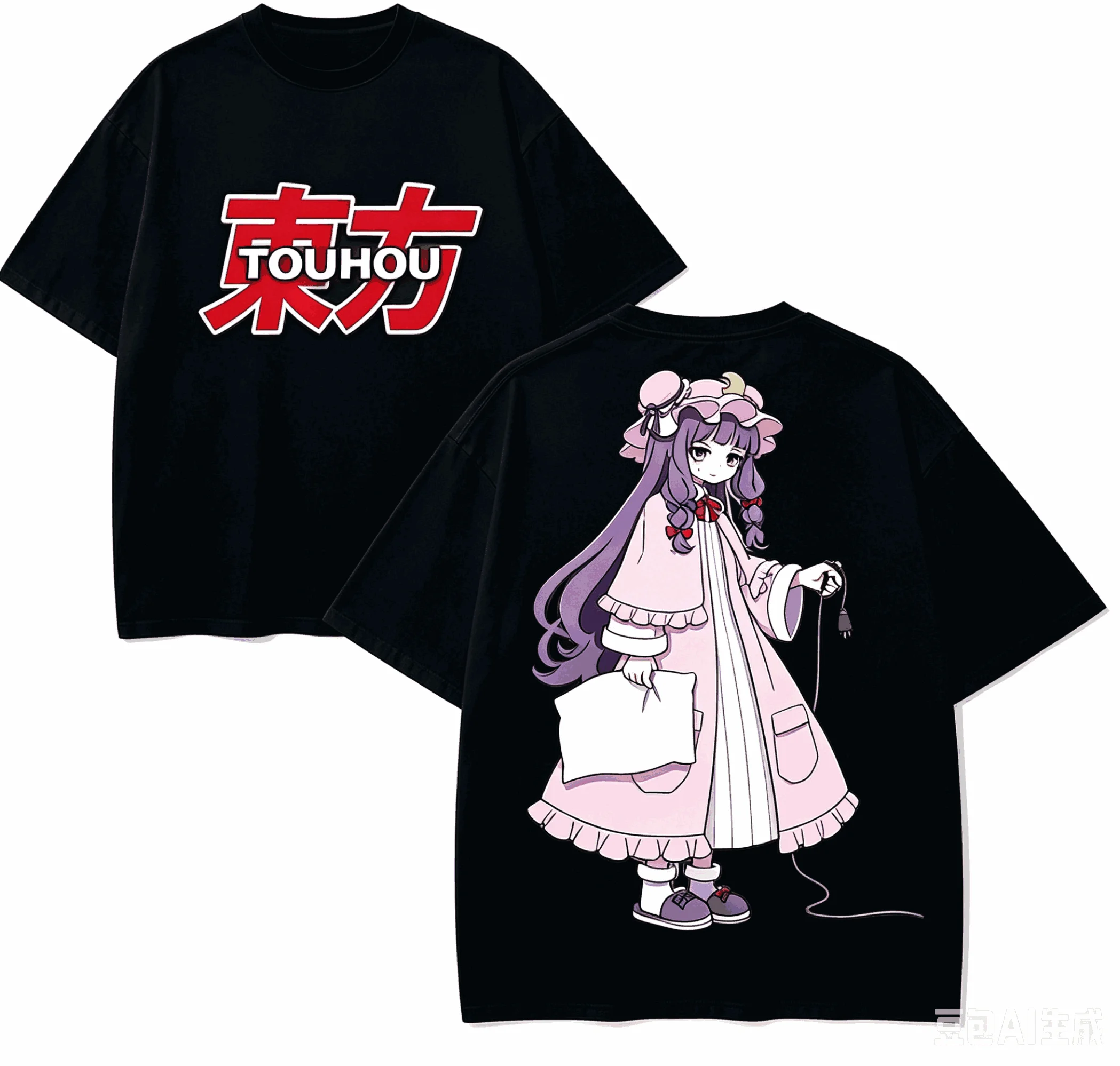 Touhou Project Anime Lover T-shirt Harajuku Cotton New Model High Street Retro Fashion Oversized Unisex hot product Comfortable