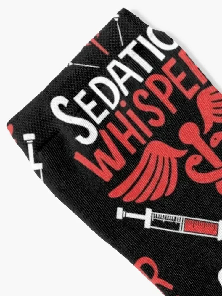 Sedation Whisperer Anesthesiologist Anesthesia Socks Antiskid soccer christmas gifts retro Men Socks Women's