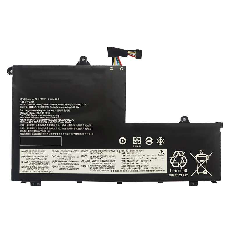 Bateria do portátil de 11.4v 3900mah 44wh l19c3pf9 11.1v/45wh/4140mah l19m3pf1 l19c3pf1 l19d3pf2 l19d3pf0 l19l3pf8 para lenovo