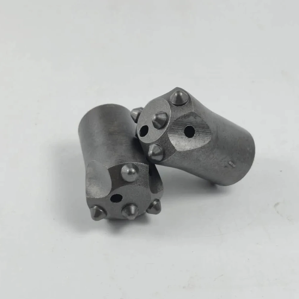 

Ball tooth drill bit cold press piling air drill column tooth triangle plum flower suitable for mine tunnel rock drill