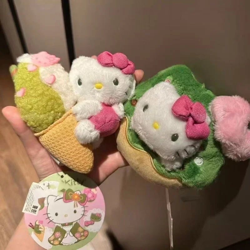 Matcha Cartoon Kt Cat Donut Macaron Ice Cream Plush Doll Pendant Backpack Decoration Cartoon Plush Pendant Cute Little Gifts