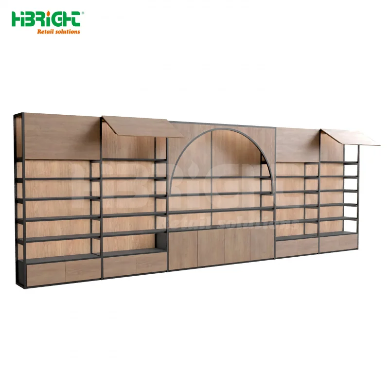 custom.commercial display double side white metallic convenience supermarket shelves