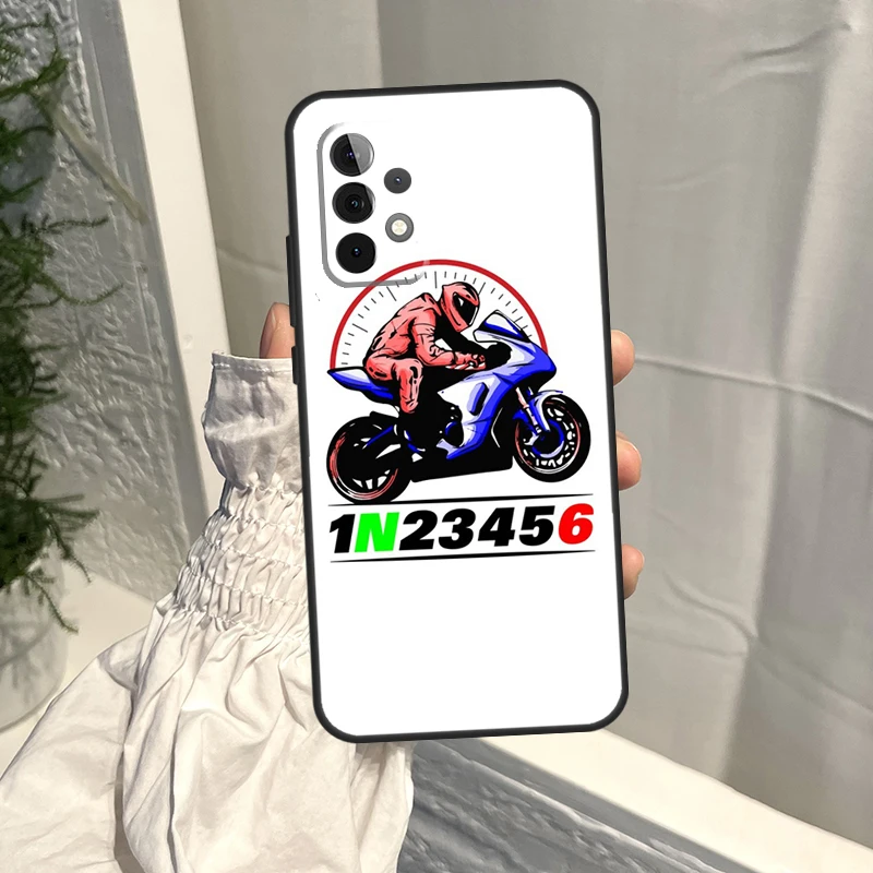 1N23456 funda de motocicleta para Samsung Galaxy A52S A06 A16 A26 A36 A56 A55 A35 A15 A53 A32 A33 A13 A14 A34 A54 A17