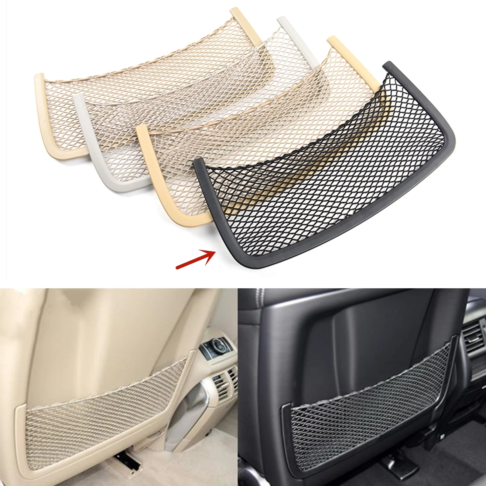Front Seat Back Storage Net Car Rear String Bag Mesh Holder Pocket Case For Mercedes Benz R-Class W251 ML W164 GL GLS GLE W166