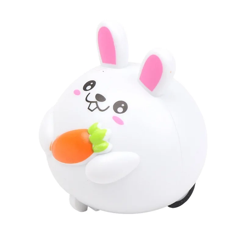 5Pc Cute Carrot Rabbit Pull Back Cars Toys for Kids Birthday Baby Shower Party Favors Happy Easter Party Souvenir Pinata Fillers