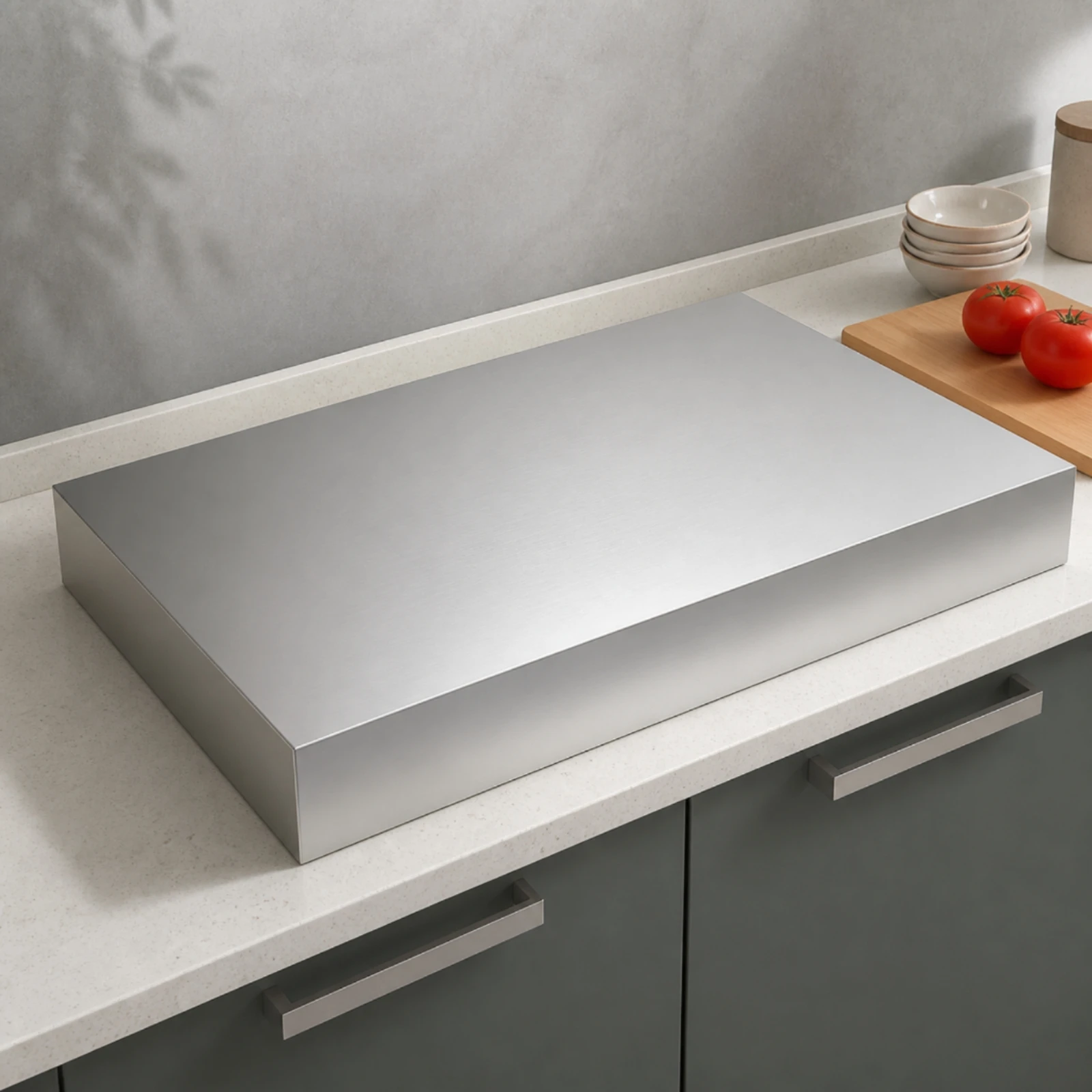 Stainless Steel Stove Top Cover No Installation Stainless Steel Stovetop Cover Noodle Board Multi-Functional Countertop Support
