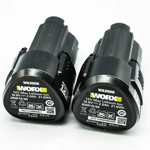 새로운 원본 12V 2000mAh WORX 12V WA3506 WU127 WU128 WU130 WU131X WU132 WU280 WX128 WX129 WX540 전동 공구 배터리
