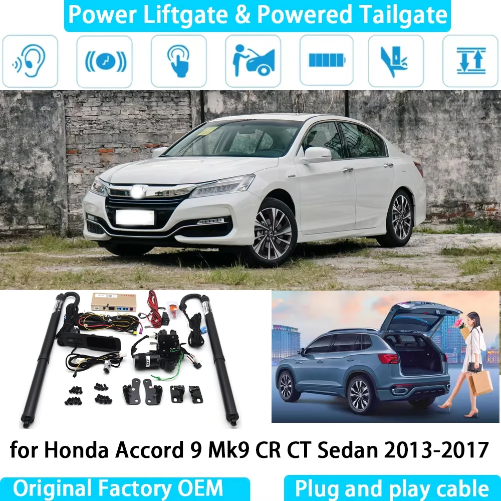 for Honda Accord 9 Mk9 CR CT Sedan 2013-2017 Automatic Electric Power Liftgate Powered Tailgate Strut Tail Gate