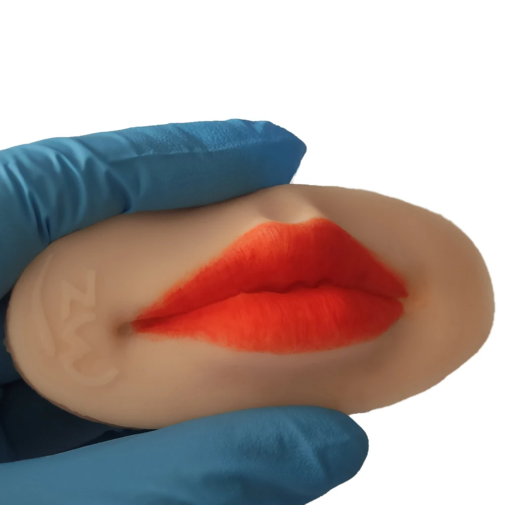 Peau de silicone pour lèvres 3D pour artistes maquilleurs en continu, élasticité de la lèvre humaine, accessoires d'entraînement au microblading, meilleure pratique