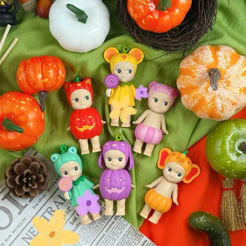 

Новинка 2025, оригинальная серия Dreams Sonnyangel с тыквой, мини-фигурка, слепая коробка, модель куклы, коллекционная декоративная игрушка, подарок на Хэллоуин