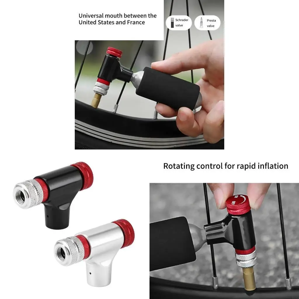 

Bicycles CO2 Inflator Cycling Bicycles Tire Small Tool Tyre Valves for Road Bikes Mountain Bikes CO2 Inflator