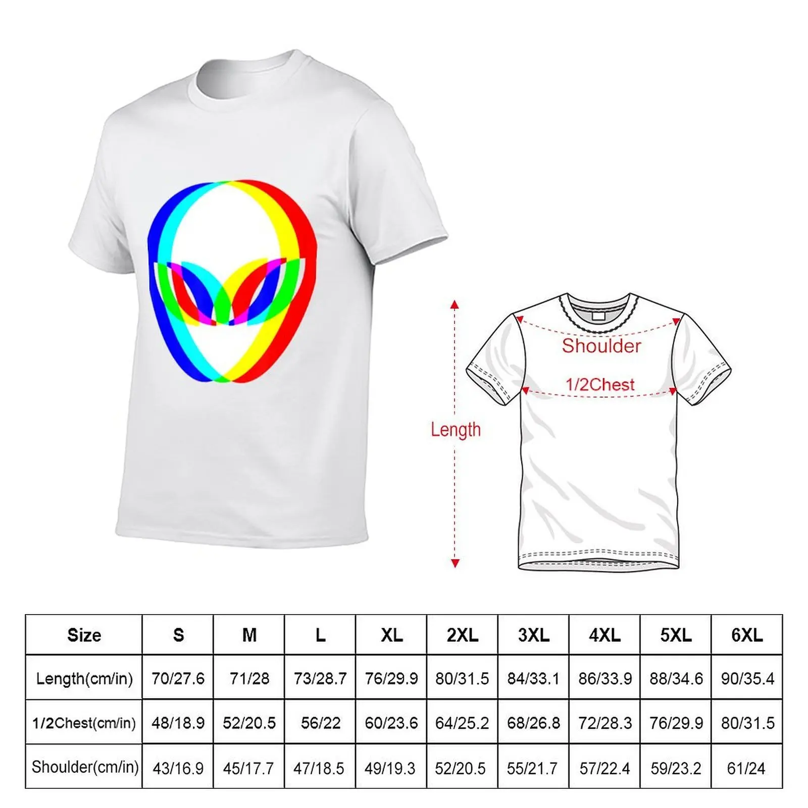 Alien Head Trippy Vaporwave Techno Rave Edm Music Festival T-Shirt man t shirts graphic man t shirt cotton high quality T-Shirt