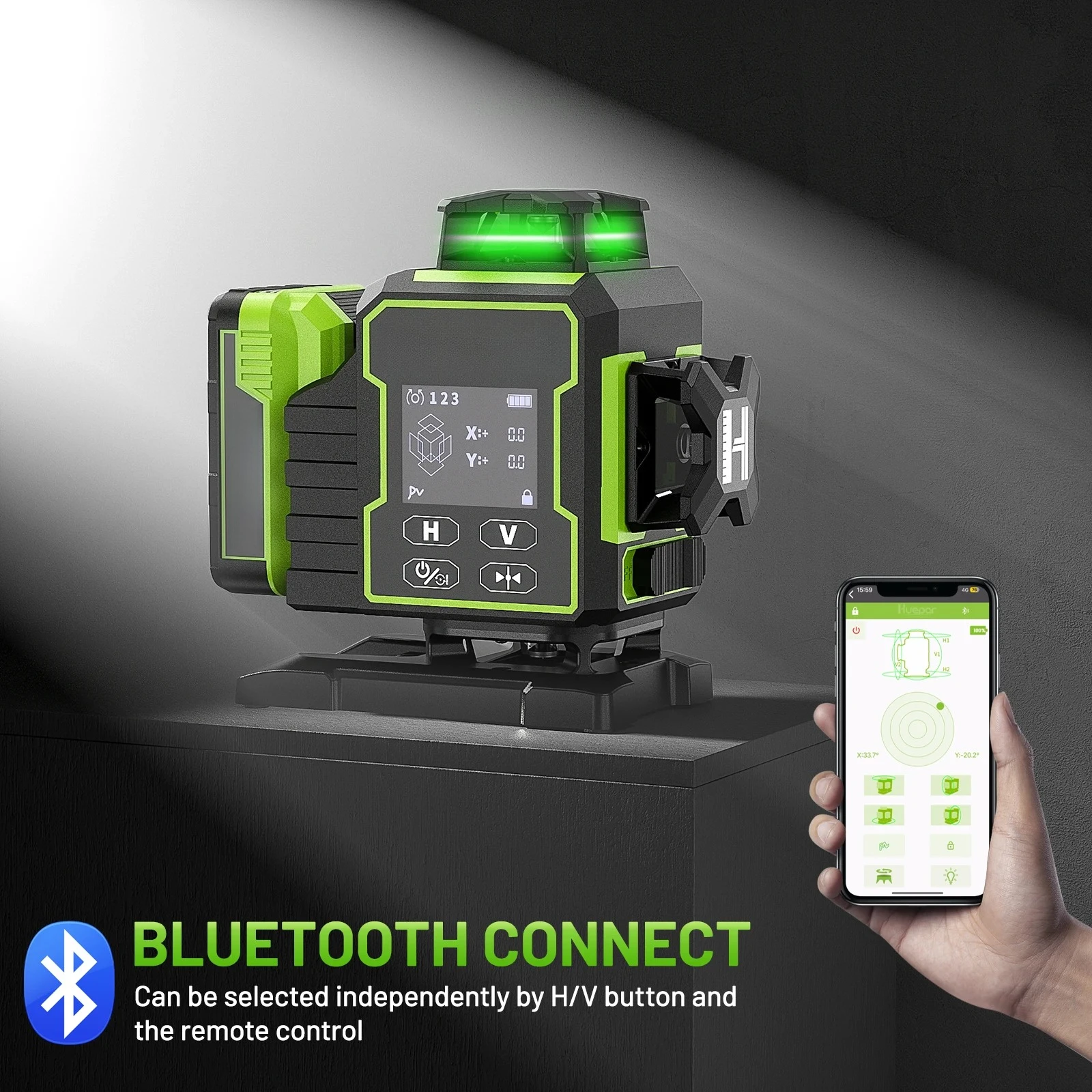 Laser Level Outdoor Bright Green - مستوى ليزر دوار W04CG بزاوية 360