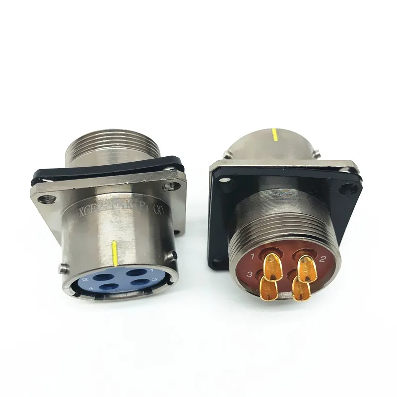 22 Pole Aviation Plug and Socket XC33T22K1P1 XC33F22Z1P1 Connector Male and Female Cable Connector