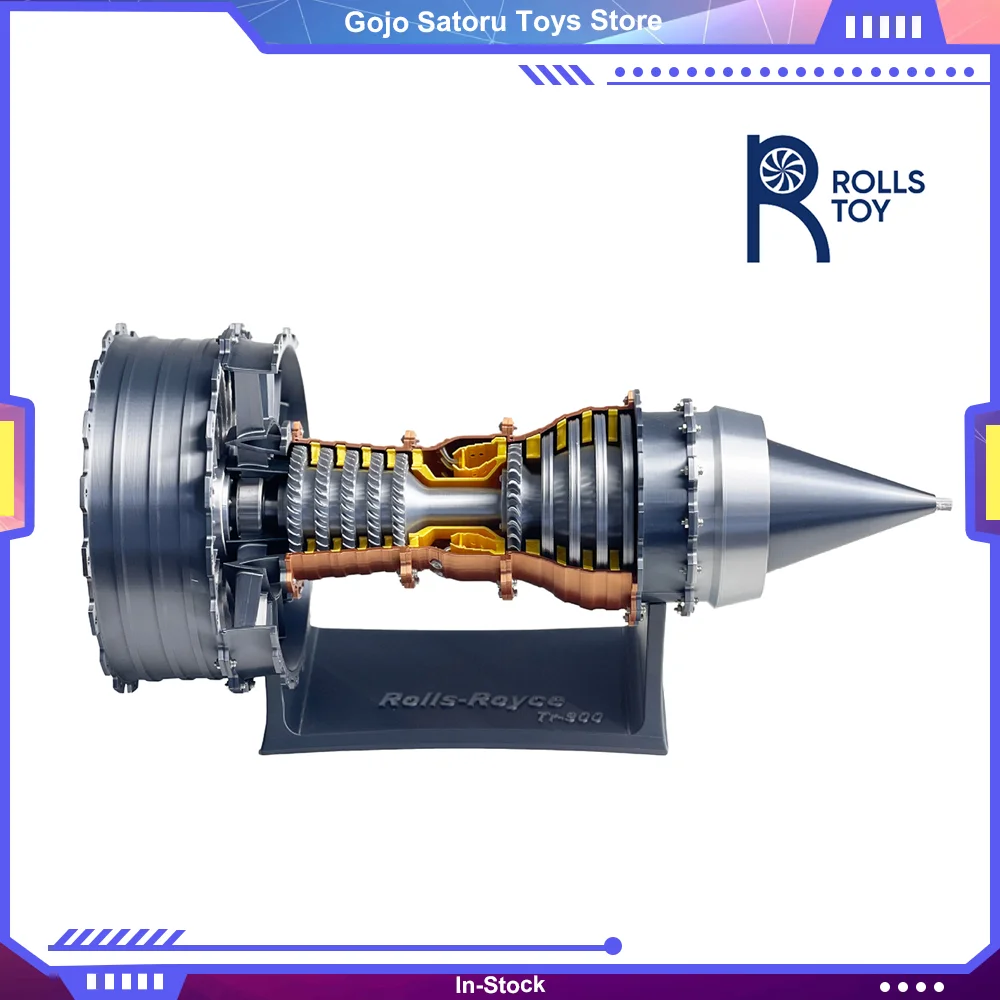 47CM 1/24 A380 TR-900 Aviation Turbofan Aircraft Jet Aerospace Engine Assembled Model Science Toys Simulated Action Figure Gift