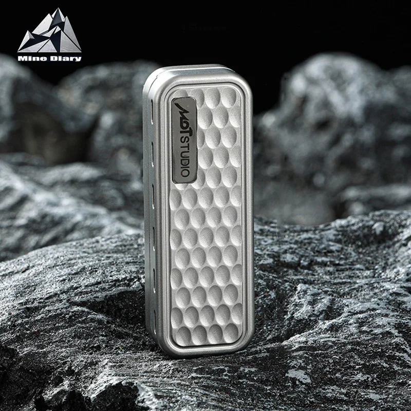 

New Tuning Fork Machinery Fidget Slider Stress Relief Toys Titanium S.S EDC Push Slider ADHD Concentration Fidget Toys