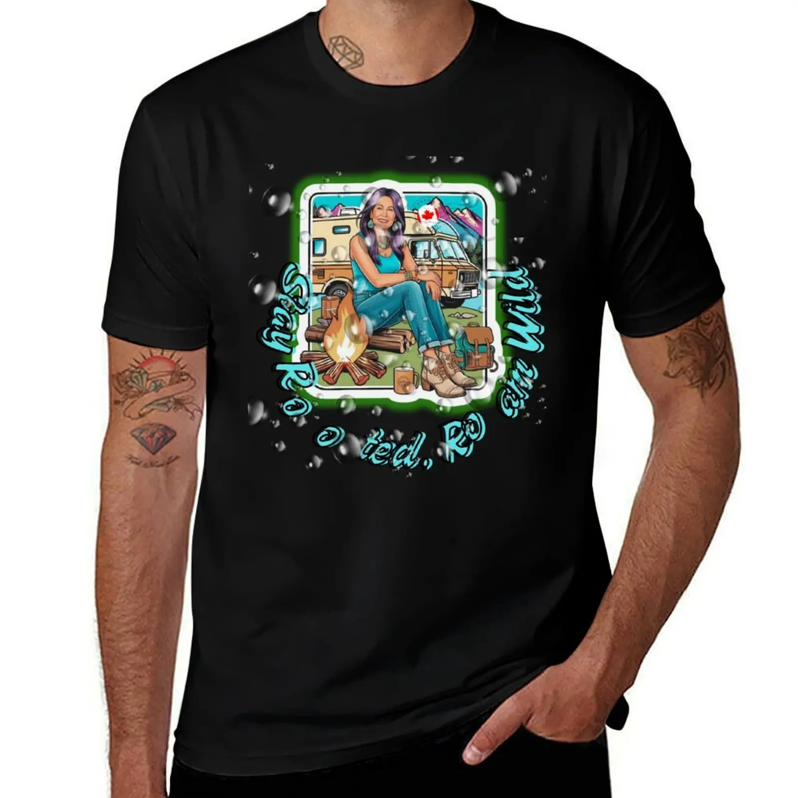

Stay Rooted, Roam Wild – Boho RV Camping Design gifts T-Shirt Blouse oversize t-shirts man anime clothes mens vintage t shirts