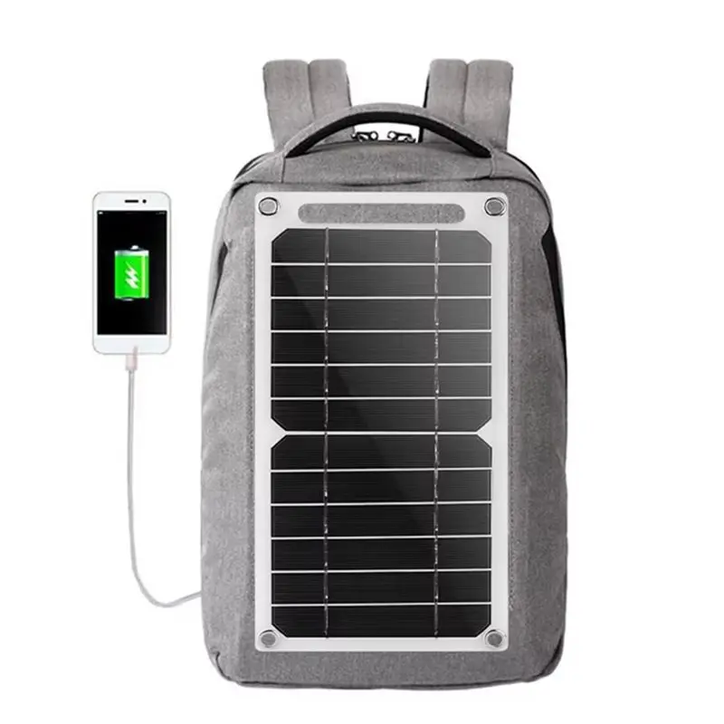 B27B Backpack Mountable 6V 6W Solar Panel System Outdoor Emergency Portable For Hiking Camping
