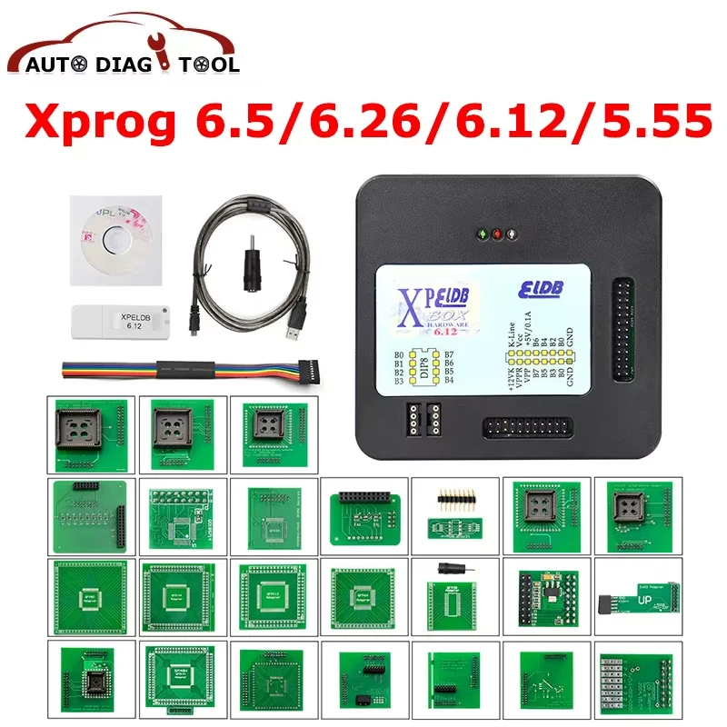 NewestXPROG-MV6.50AddNewAuthorizationX-PROGMV6.26V6.12V5.55XPROGECUProgrammerToolXProgFullAdapters-AliExpress34