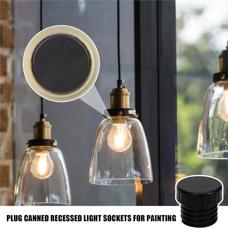A04G-Light Socket Safety Caps 18Pcs Light Socket End Caps Light Bulb Socket Cover Caps For String Lights, Recessed Plugs